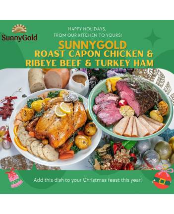 SunnyGold Roast Chicken 2.2kg & Ribeye Beef 1.2kg & Turkey Ham 1kg Combo (Halal)
