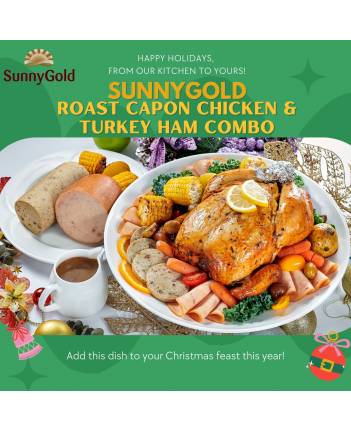 SunnyGold Roast Chicken 2.2kg & Turkey Ham 1kg Combo (Halal)