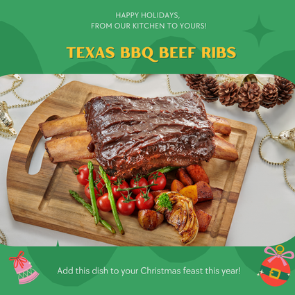 [Christmas] Texas BBQ Beef Ribs 1kg