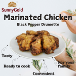 SunnyGold Marinated Chicken Black Pepper Drumette 500g