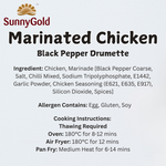 SunnyGold Marinated Chicken Black Pepper Drumette 500g