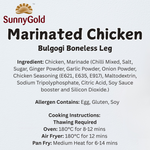 SunnyGold Marinated Chicken Bulgogi Boneless Leg 500g