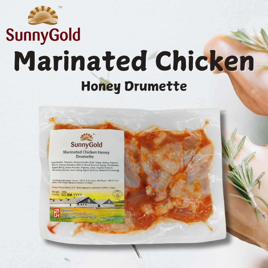 SunnyGold Marinated Chicken Honey Drumette 500g
