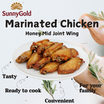 SunnyGold Marinated Chicken Honey Mid Joint Wing 500g