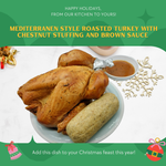 [Christmas] Mediterranen Style Roasted Turkey w Chestnut Stuffing & Apricot