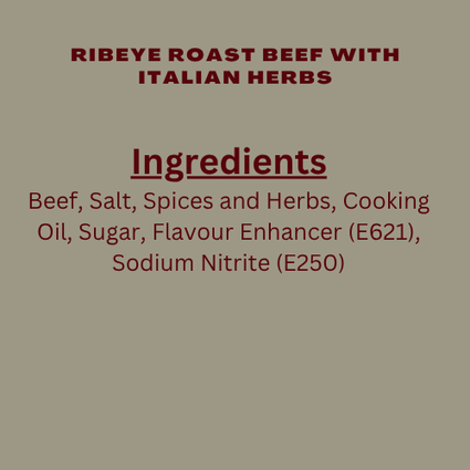 [Christmas] Ribeye Roasted Beef with Italian Herbs +- 1.2kg with Brown Sauce