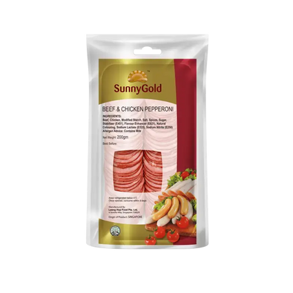 SunnyGold Beef & Chicken Pepperoni 200g