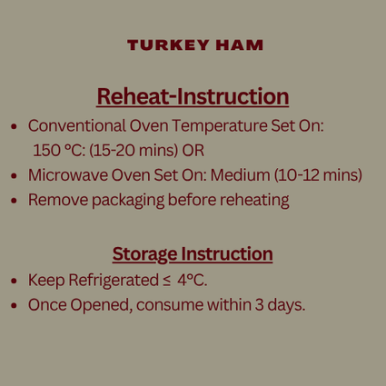 [Christmas] Turkey Ham 1kg