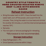 [Christmas] Tomata & Herb Crusted Roasted Ribeye Beef +/- 1.2kg with Brown Sauce