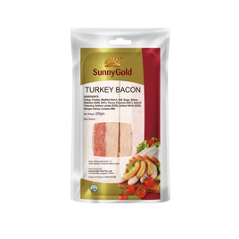 SunnyGold Turkey Bacon 200g