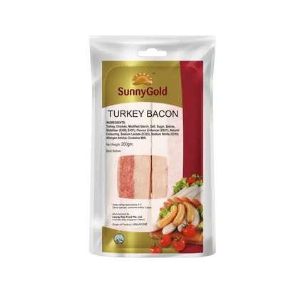 SunnyGold Turkey Bacon 200g