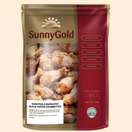 SunnyGold Black Pepper Chicken Drummettes (Frozen) 1kg
