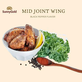 SunnyGold Black Pepper Mid Joint Wings (Frozen) 1kg