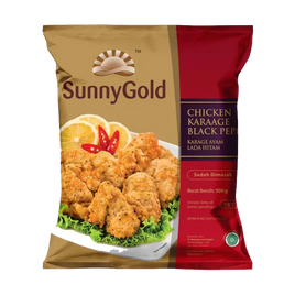 Sunnygold Chicken Karaage Black Pepper 500g - 16 to 17pcs