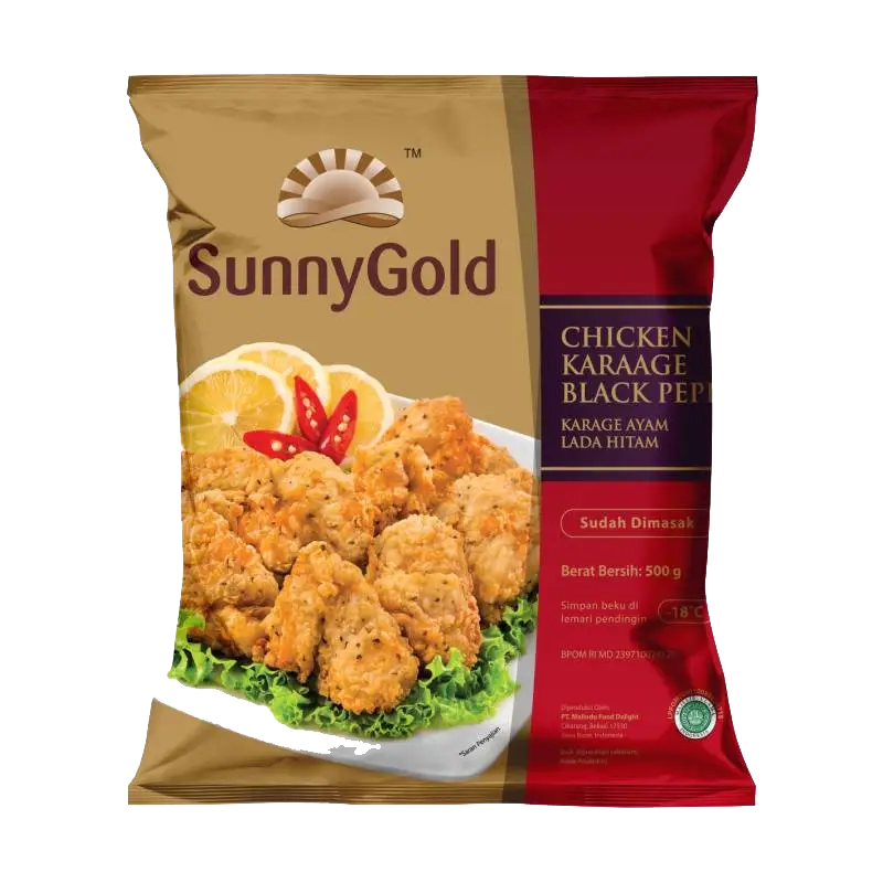 Sunnygold Chicken Karaage Black Pepper 500g - 16 to 17pcs