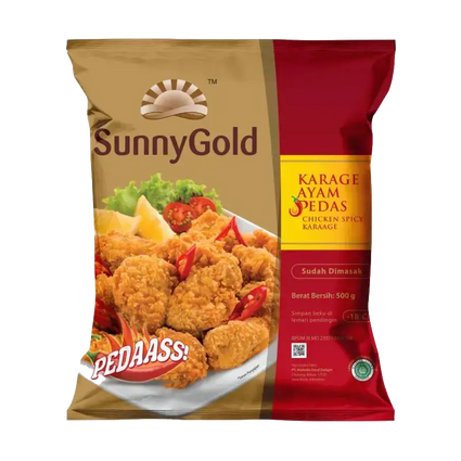 Sunnygold Chicken Karaage Spicy 500g - 16 to 17pcs