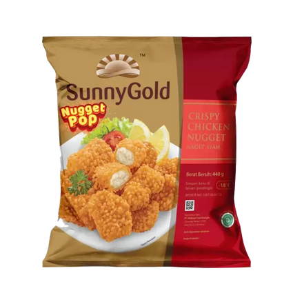 Sunnygold Chicken Nugget Pop 440g - 20 to 21pcs