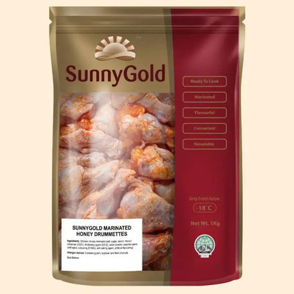 SunnyGold Honey Chicken Drummettes (Frozen) 1kg